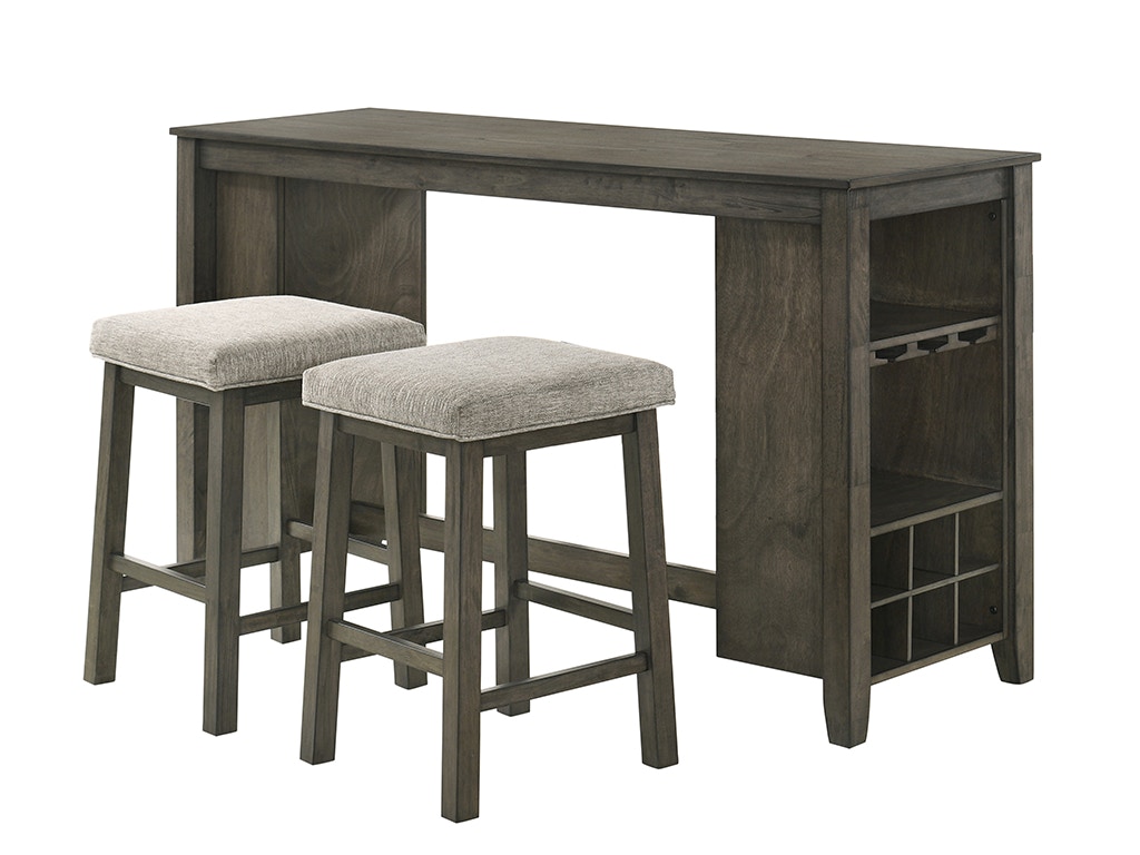 New Classic Living Room CHURON GATHERING BAR TABLE 2 STOOLS D321 3P Furniture Market Austin